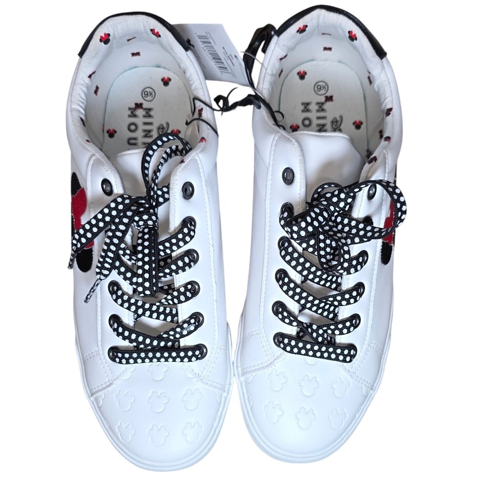 Ground Up Disney Minnie Mouse White Lace Up Sneakers Womens Size 9.5 - Picture 3 of 10